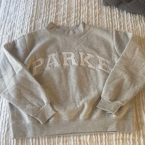 PARKER Gray Crewneck Sweatshirt